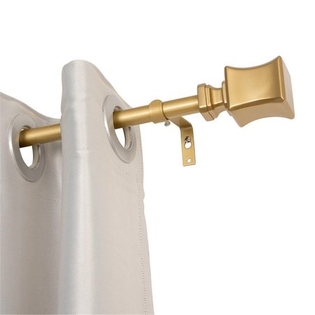 UTOPIA ALLEY 0.75 in. Curtain Rod for 48-86 in. Windows, Gold D94GD